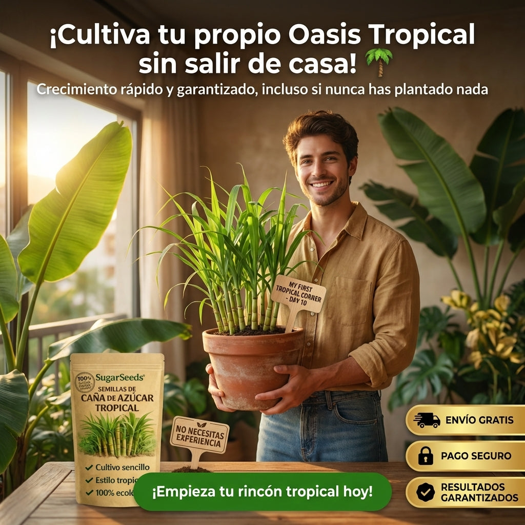Cultiva tu Propia Caña de Azúcar: Semillas Tropicales de Fácil Germinación para el Hogar