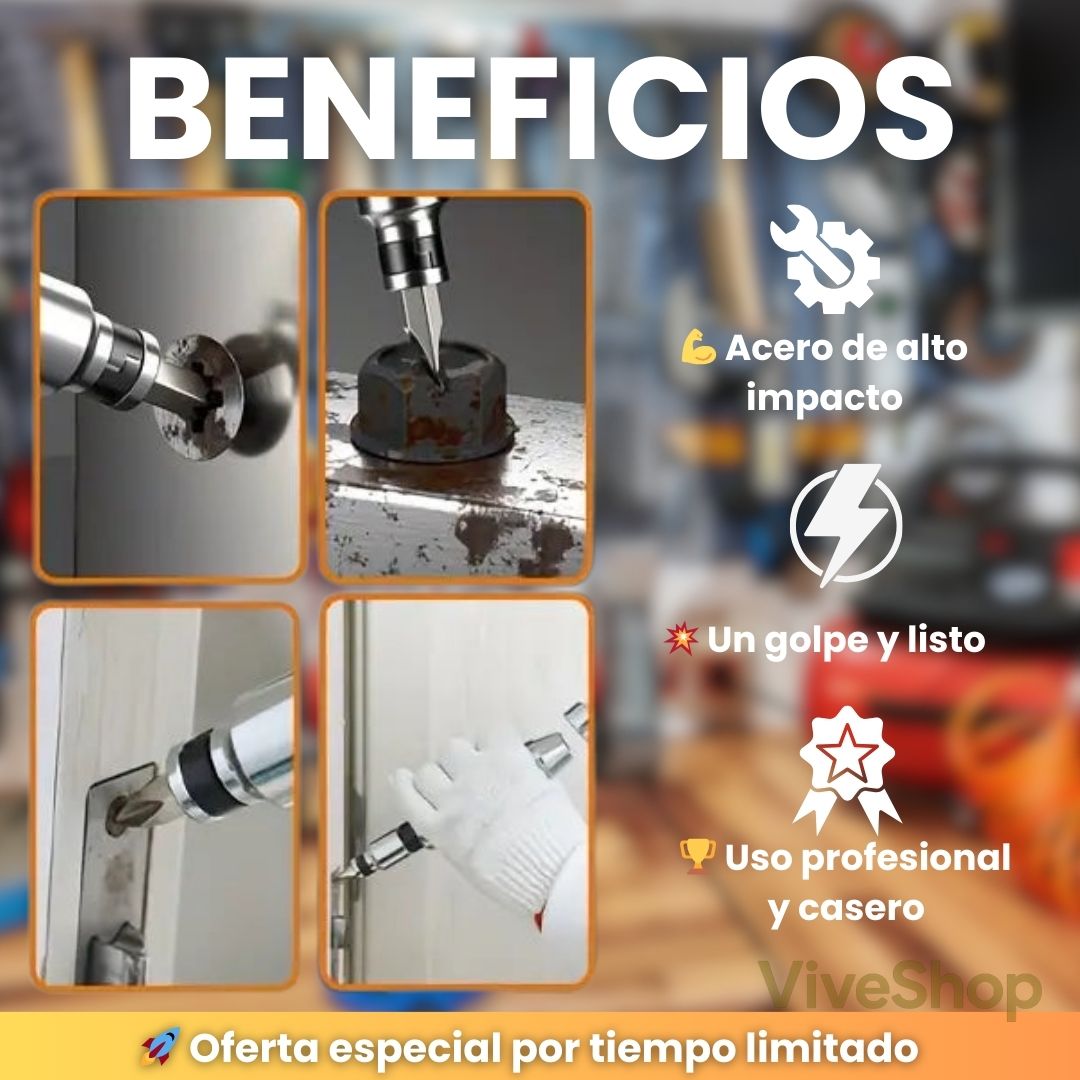 Destornillador de impacto- 🔥La herramienta que todo taller y hogar necesita