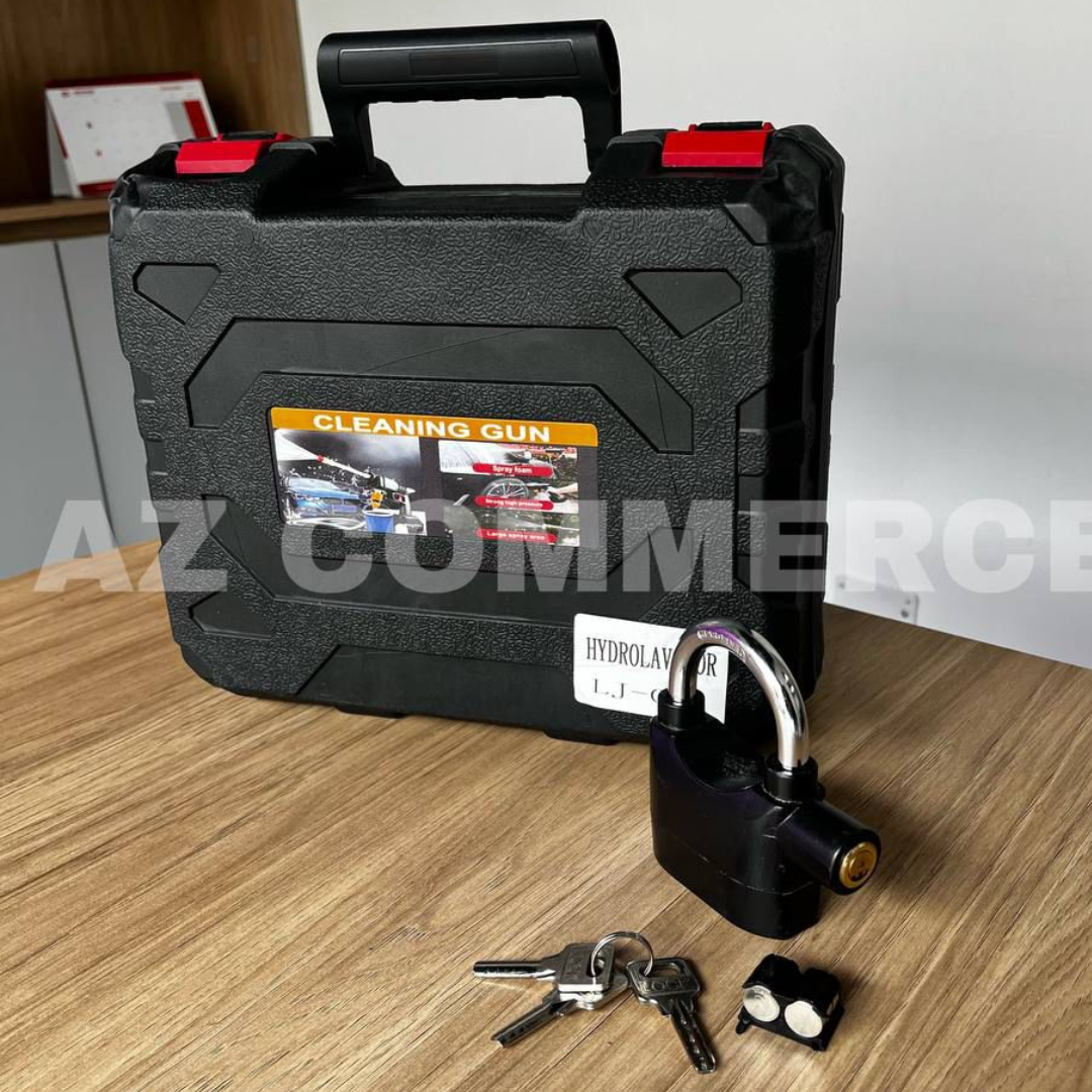 PowerWash 48V - elimina la mugre en 3 minutos + candado con alarma