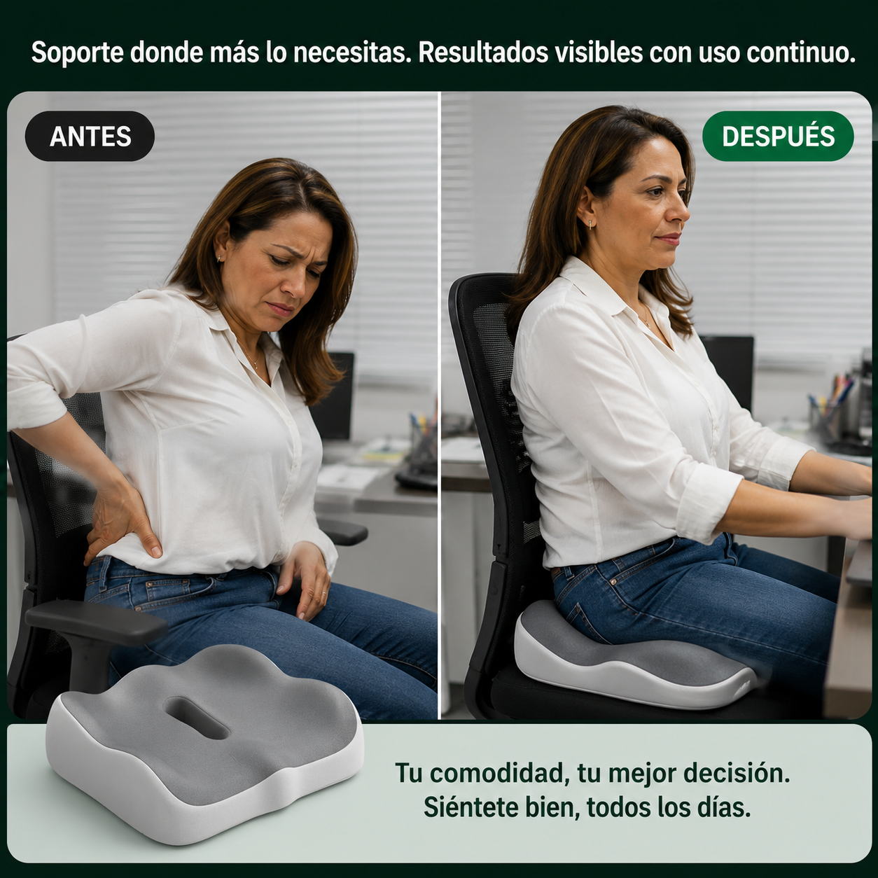 Convierte Cualquier Silla en un Asiento Más Cómodo