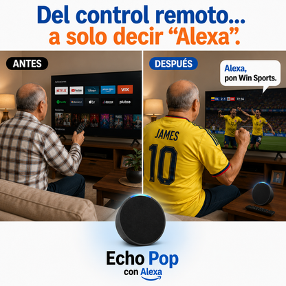 Alexa Echo Pop: tu asistente personal controlado con voz