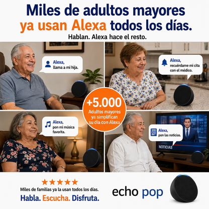Alexa Echo Pop: tu asistente personal controlado con voz