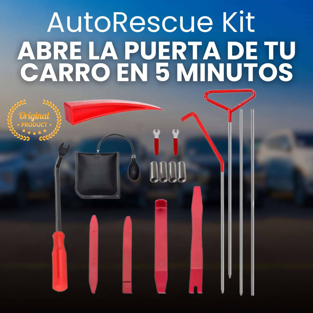 AutoRescue Kit de herramientas -Abre tu coche YA sin romper el vidrio 🧰