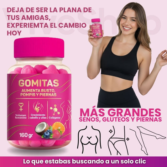 Gomas Boom- Aumenta tus glúteos, senos y recupera tu autoestima 🍑.
